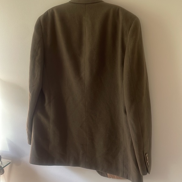 Vintage Bill Blass Khaki Green Camel Hair Blazer 43 long - Picture 6 of 15